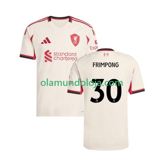 Camisola Liverpool Jeremie Frimpong 30 Homem Equipamento Segundo 2025-2026 Manga Curta
